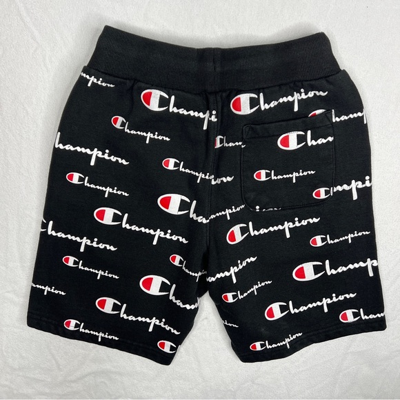 Champion Boy All Over Print Reverse Weave Shorts Medium - Picture 2 of 3